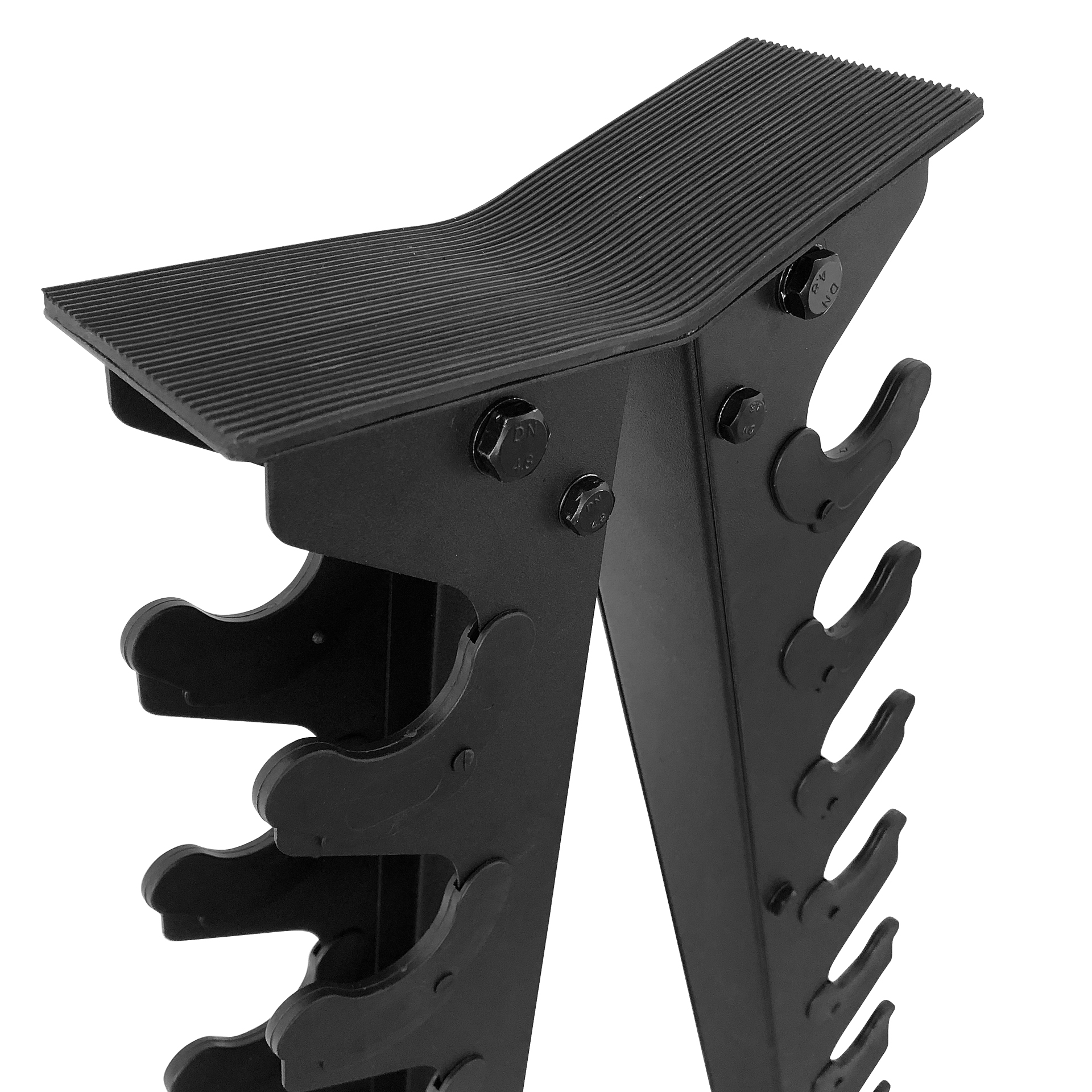 Pyramide d'haltères PB Strong, 10 paires, noir