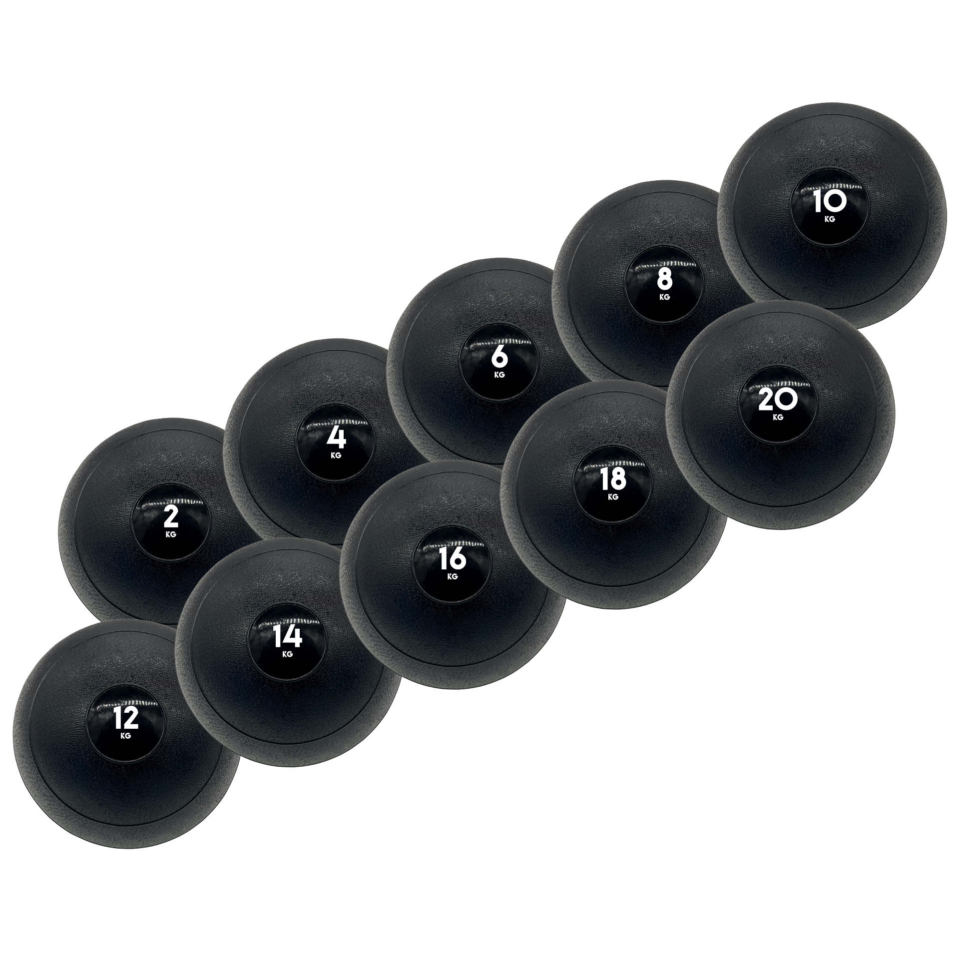 Balle PB Speed Jam noire 2-20 kg (lot)