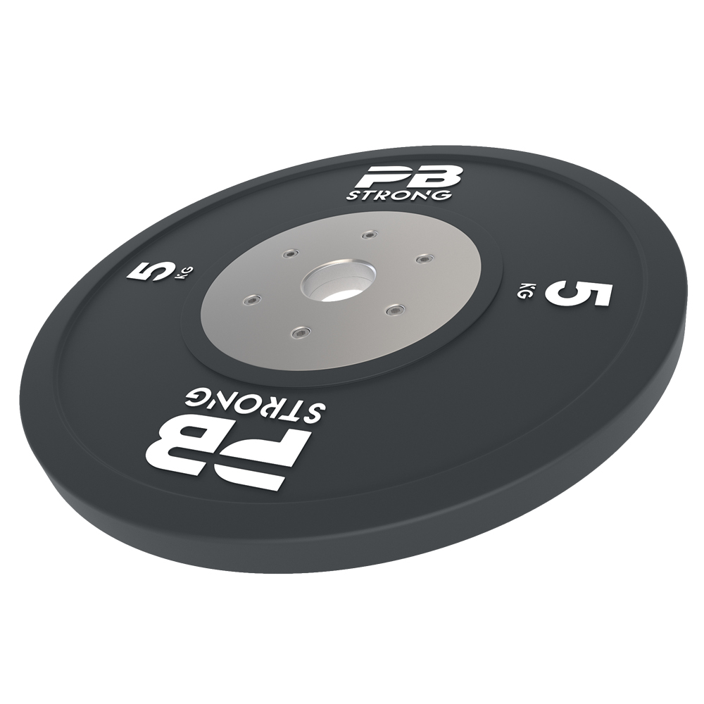 Disque d'haltère de compétition PB Strong (à l'unité) Noir 5 kg