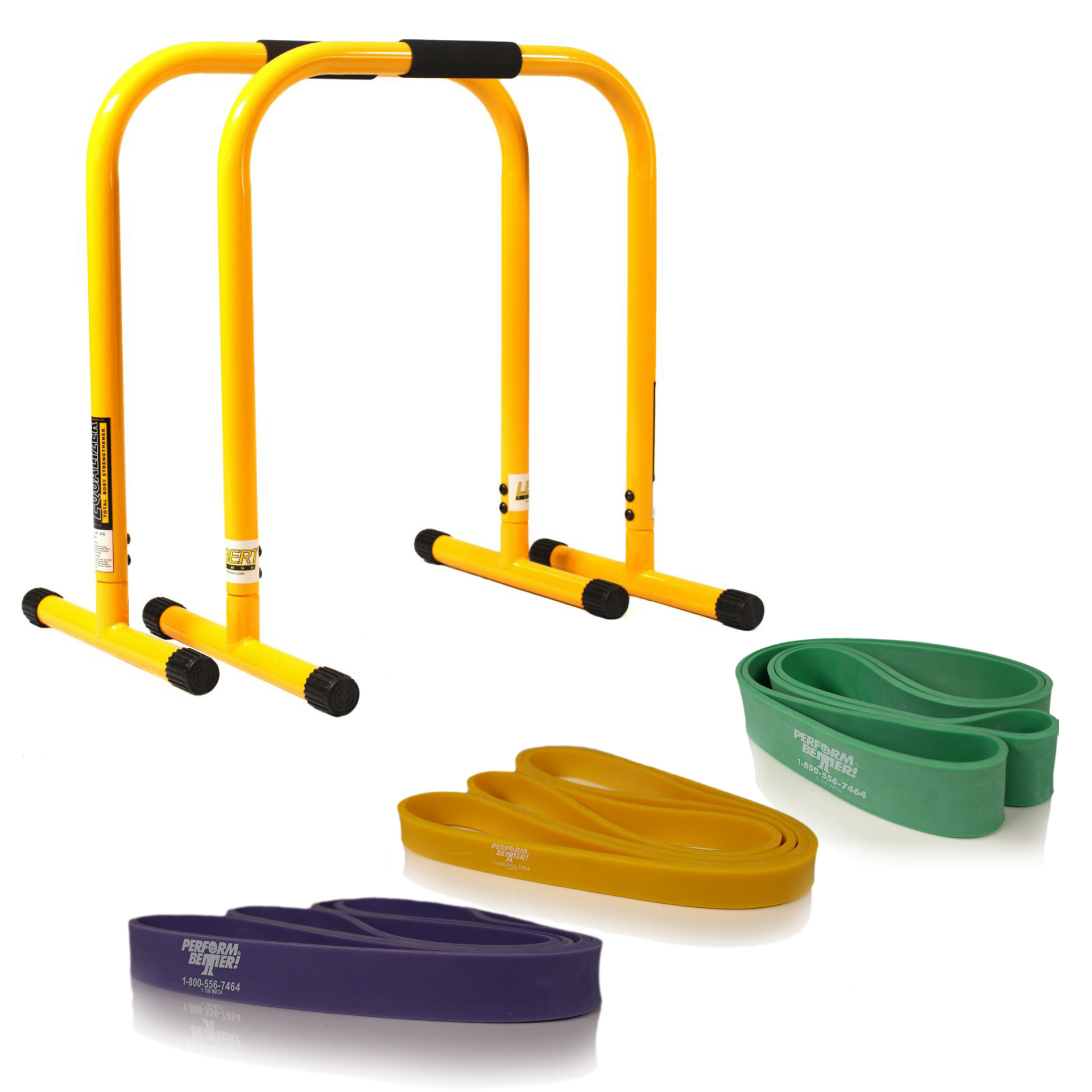 Égaliseur Lebert jaune + Superband violet, jaune, vert (lot)