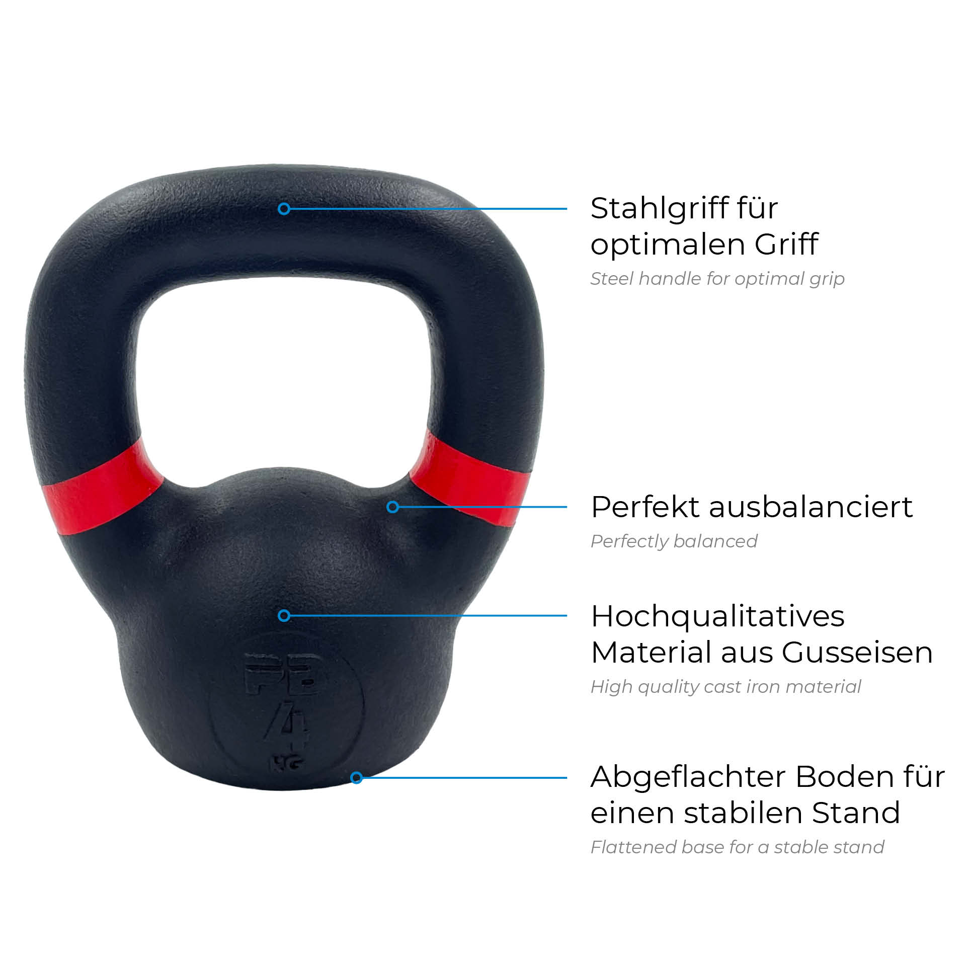 Kettlebell PB Strong Black 4 kg