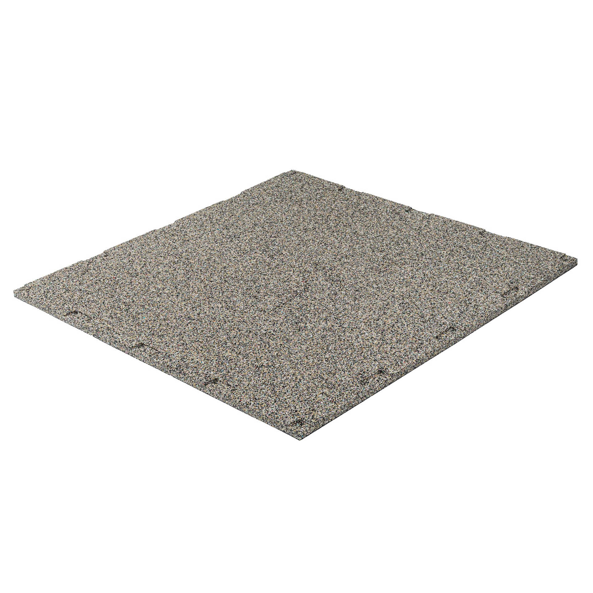 Tapis en caoutchouc R+T Connect 1 x 1 m / 20 mm (STONE / 70 % gris)