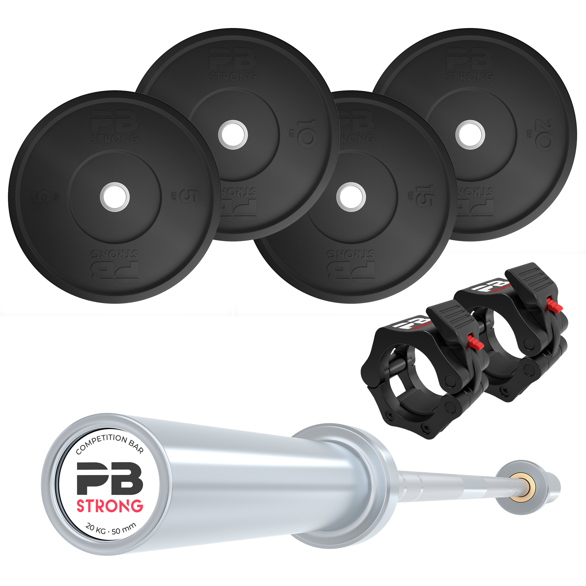 Kit complet PB Strong en caoutchouc 120 kg (hommes)