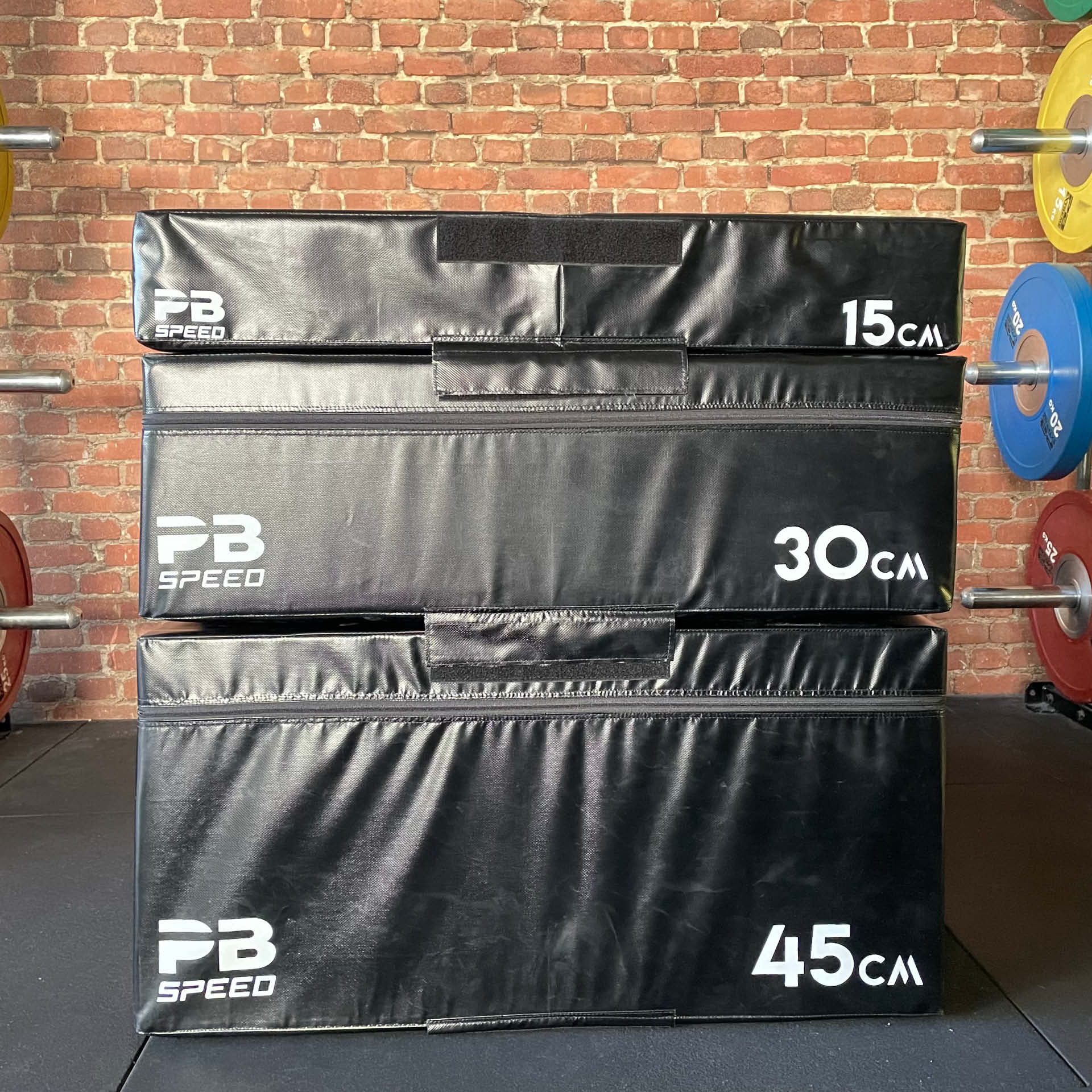 PB Speed Soft Plyo Box noir - 15, 30 et 45 cm (lot)