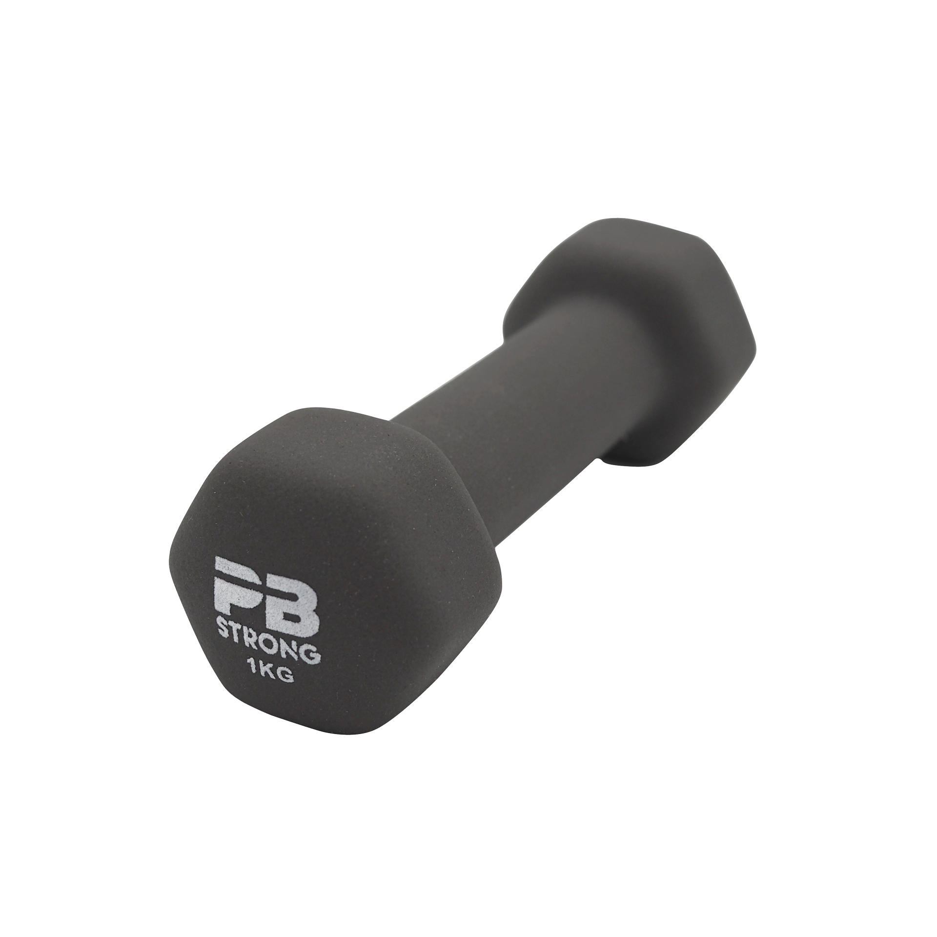 Haltère PB Strong en néoprène, gris (à l'unité) 1 kg