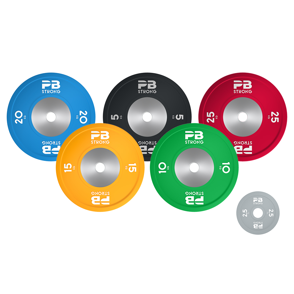 Disque d'haltère de compétition PB Strong (à l'unité) Noir 5 kg