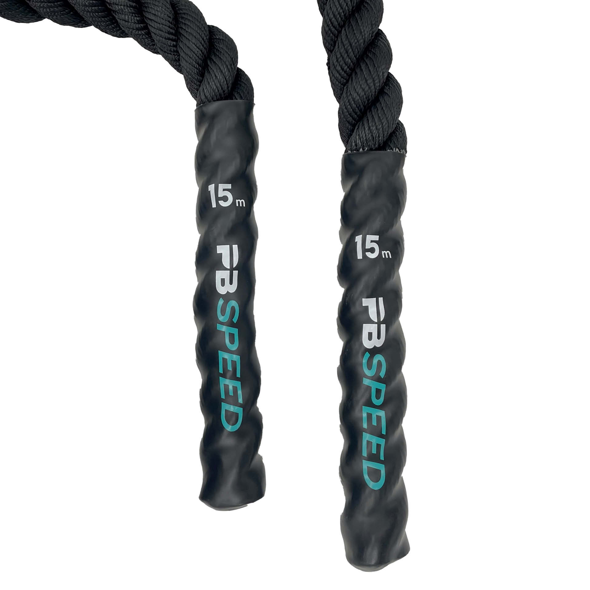 Corde d'entraînement PB Speed Training Rope Battle Rope 15 m x 38 mm, noire