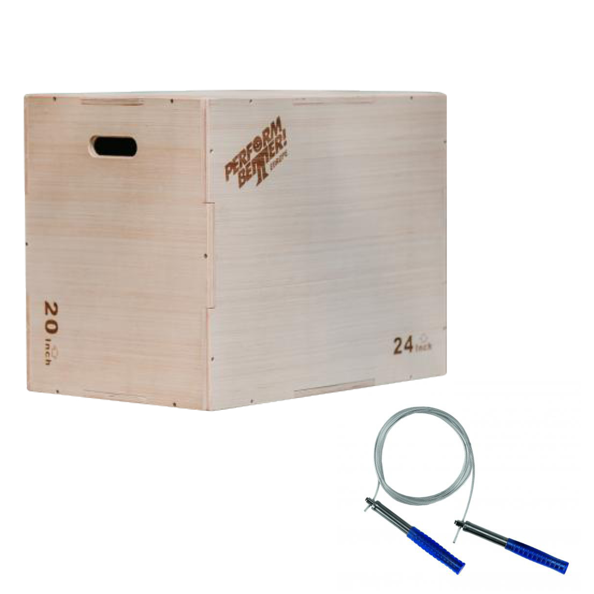 PB Holz Plyo Box + First Place Speed Rope Ultra (lot)