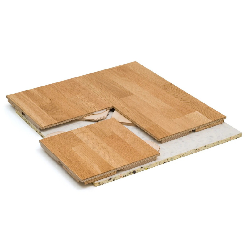 Parquet de sport mobile en bois massif - Chêne