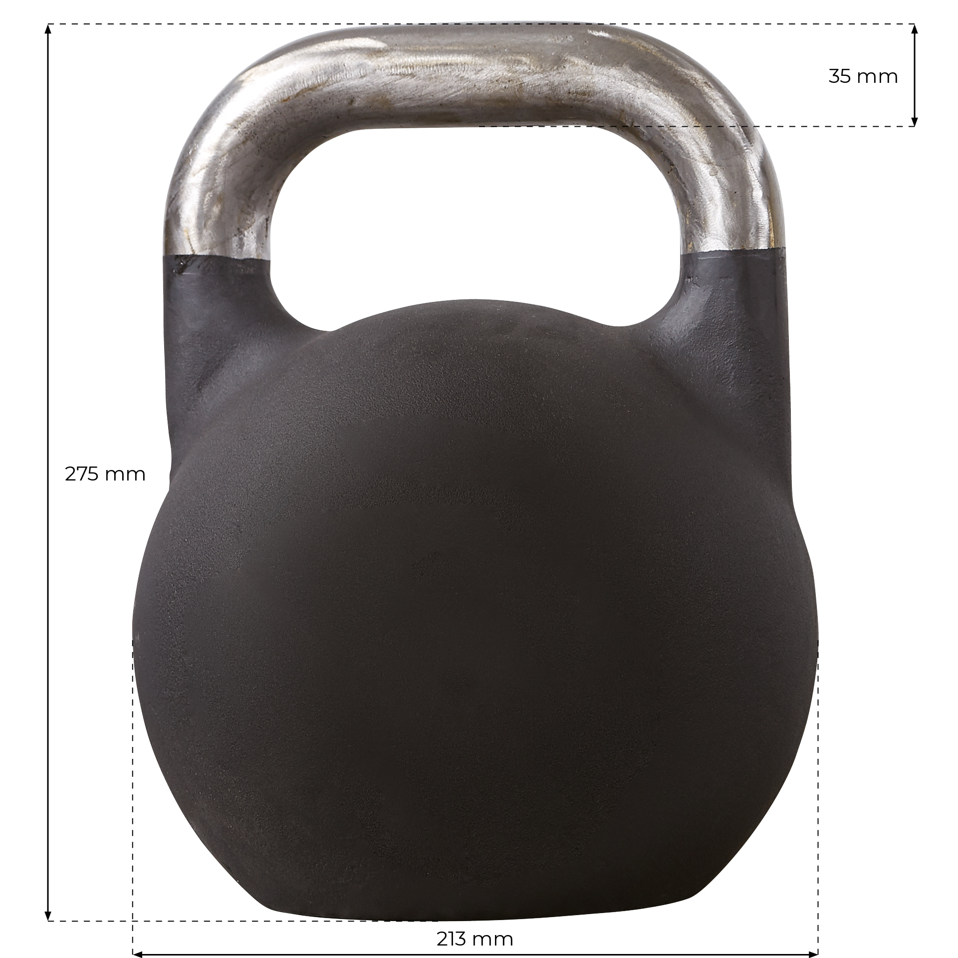 Kettlebells PB Competition - Noir/Vert clair 22 kg