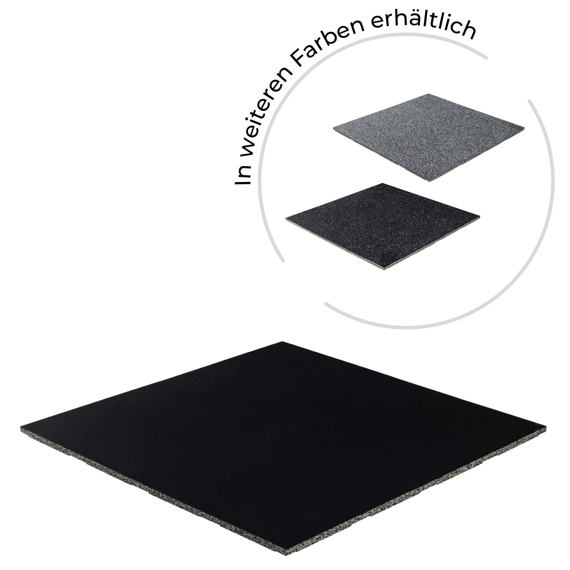 Tapis en caoutchouc R+T Connect 1 x 1 m / 20 mm