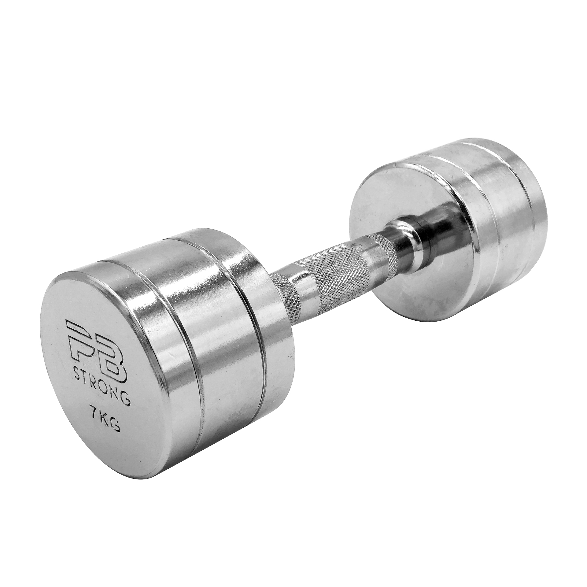 Haltère court PB Strong chromé 7 kg (pièce)