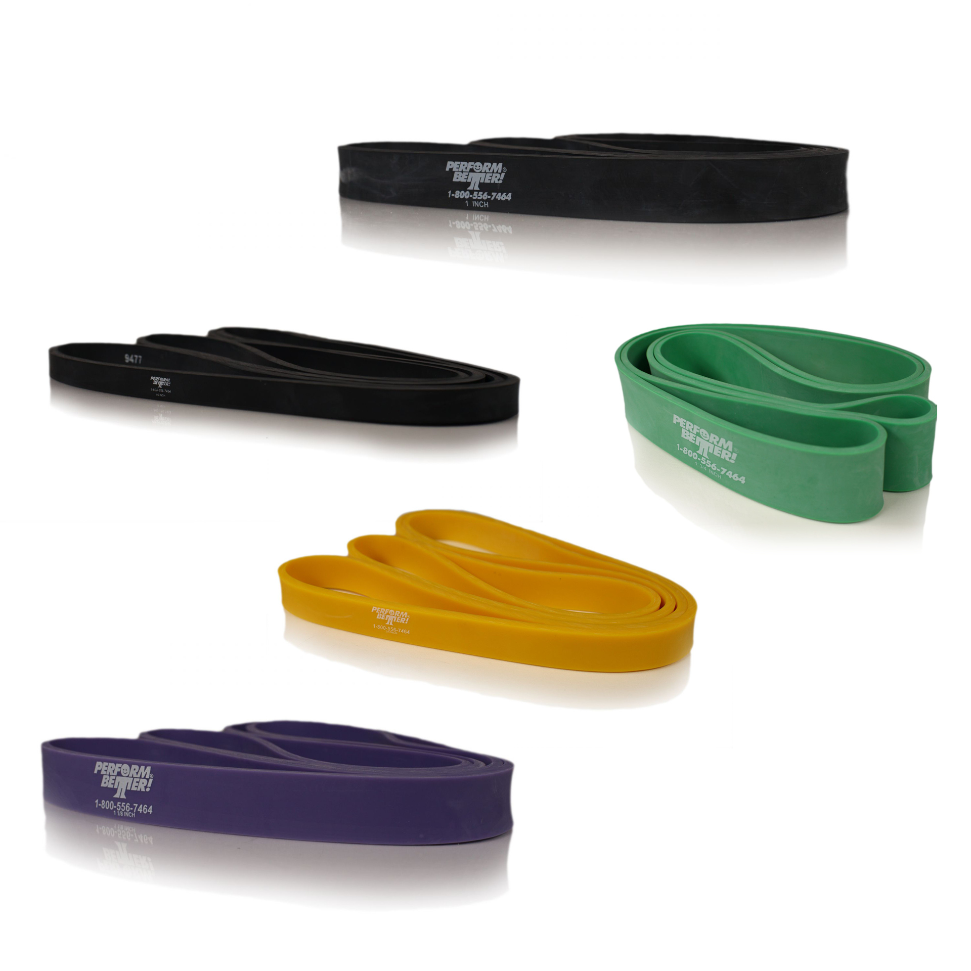 Lot de 5 bandes élastiques Superband, 11-32,5 kg (lot)