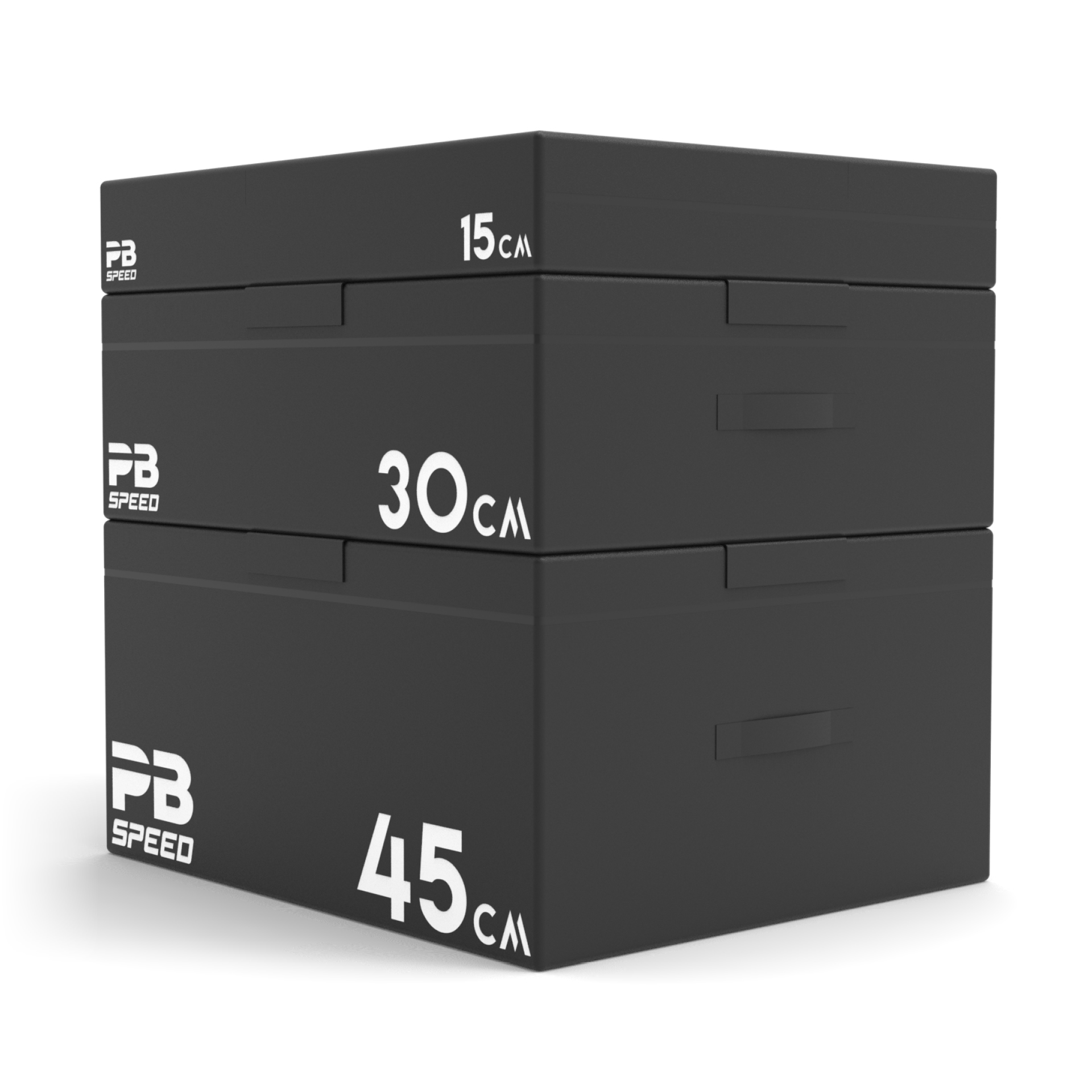 PB Speed Soft Plyo Box noir - 15, 30 et 45 cm (lot)