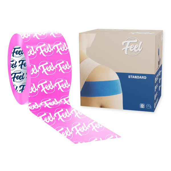 Ruban adhésif Feel Standard 5 cm x 5 m, logo rose