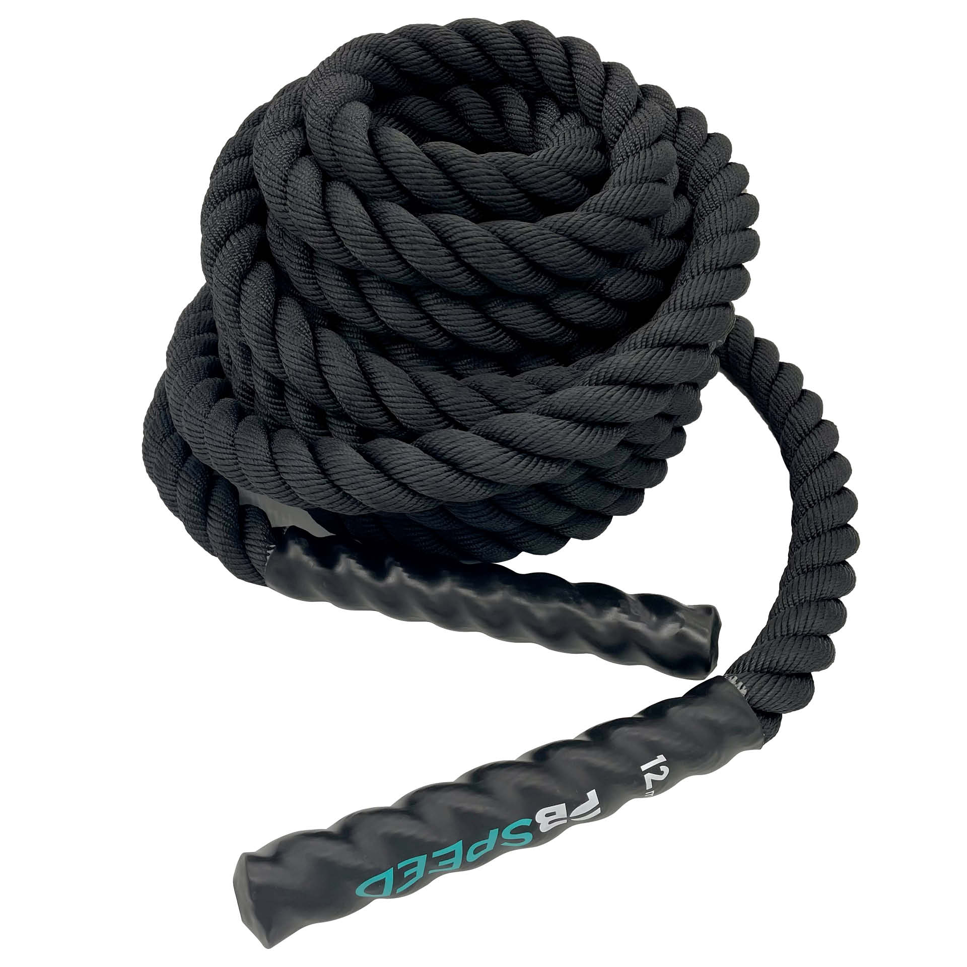 Corde d'entraînement PB Speed Training Rope Battle Rope 12 m x 38 mm, noire