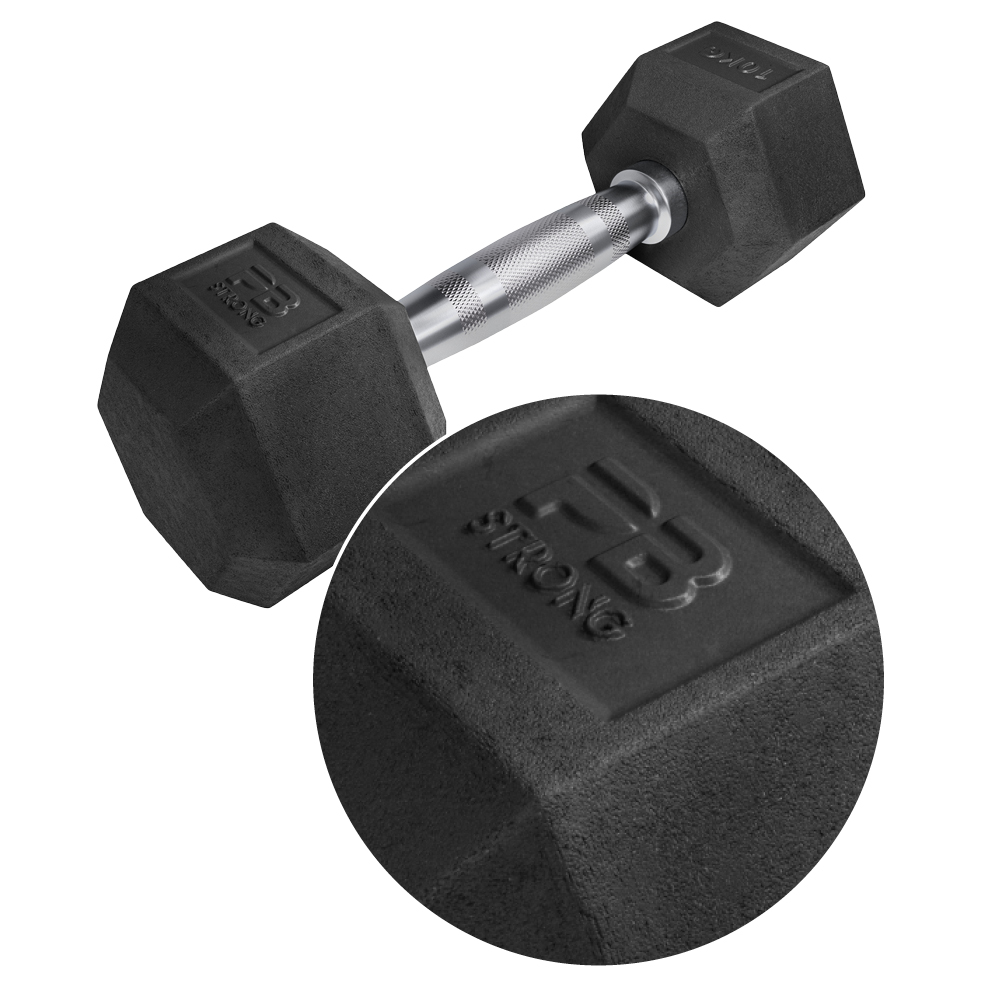 Haltère hexagonal PB Strong (pièce) 10 kg