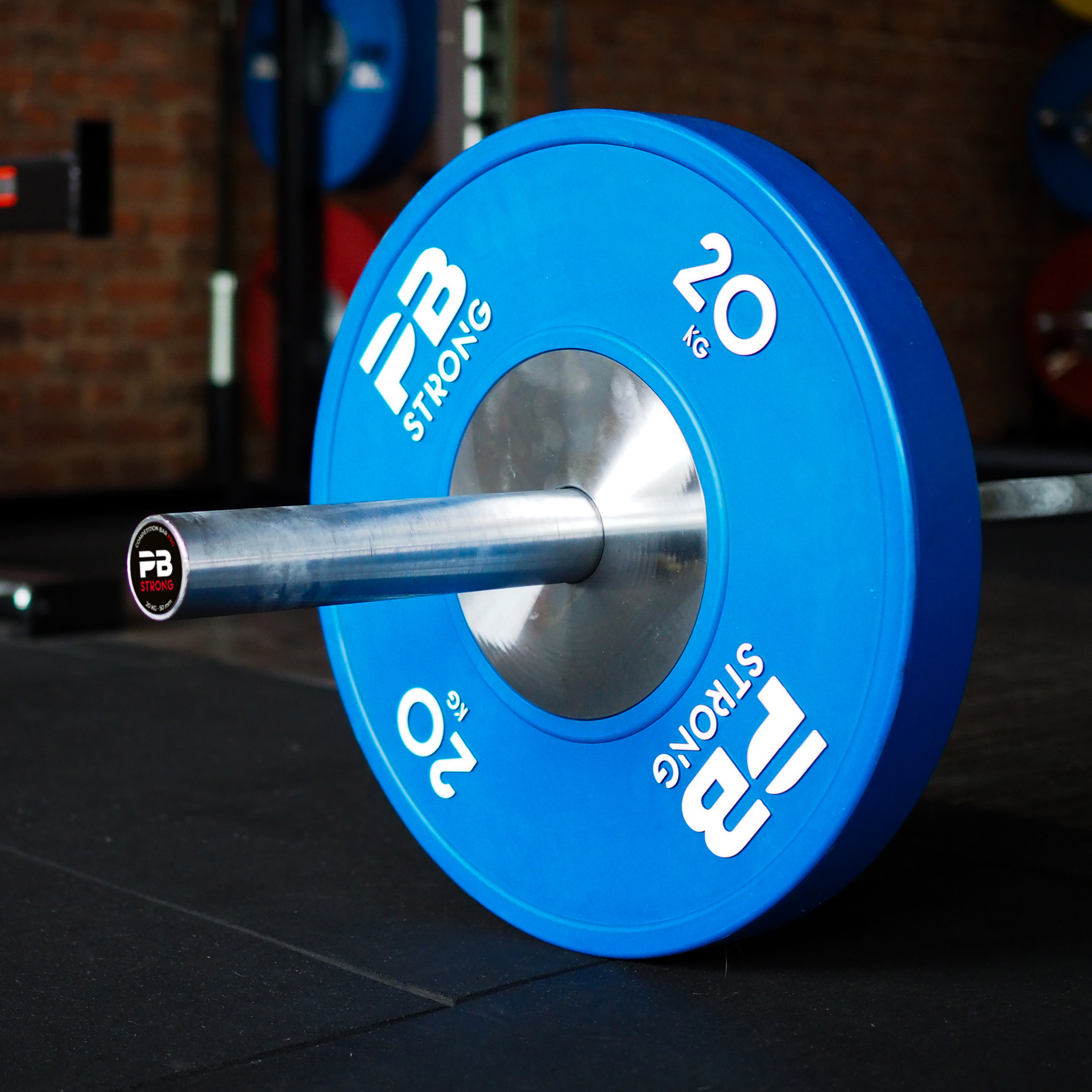 Disque d'haltère de compétition PB Strong (à l'unité) bleu 20 kg