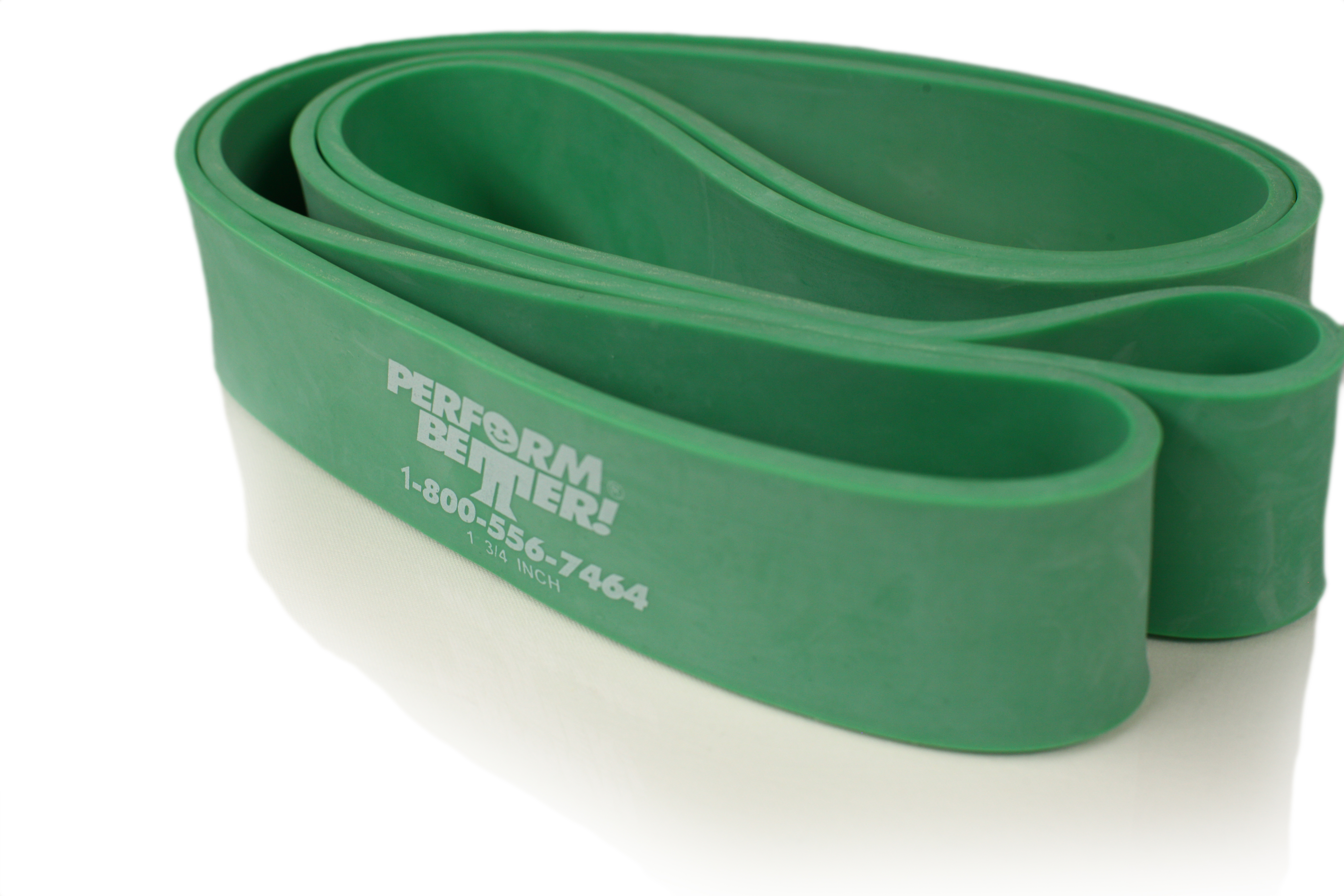 Superbands - 3,8 cm de large, 32,5 kg, vert (5 mm d'épaisseur)