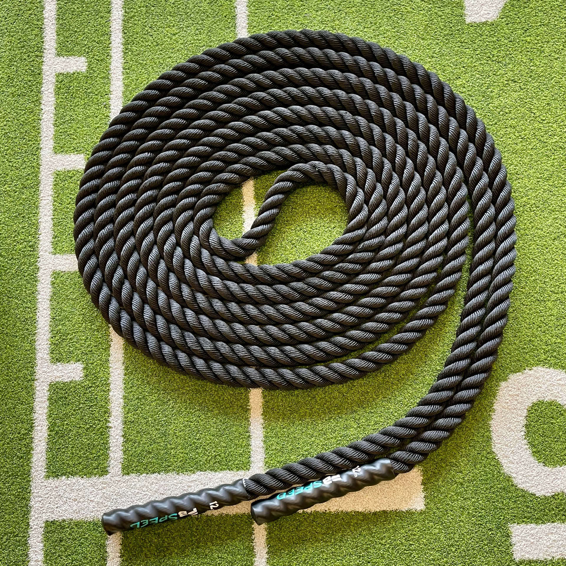 Corde d'entraînement PB Speed Training Rope Battle Rope 12 m x 38 mm, noire