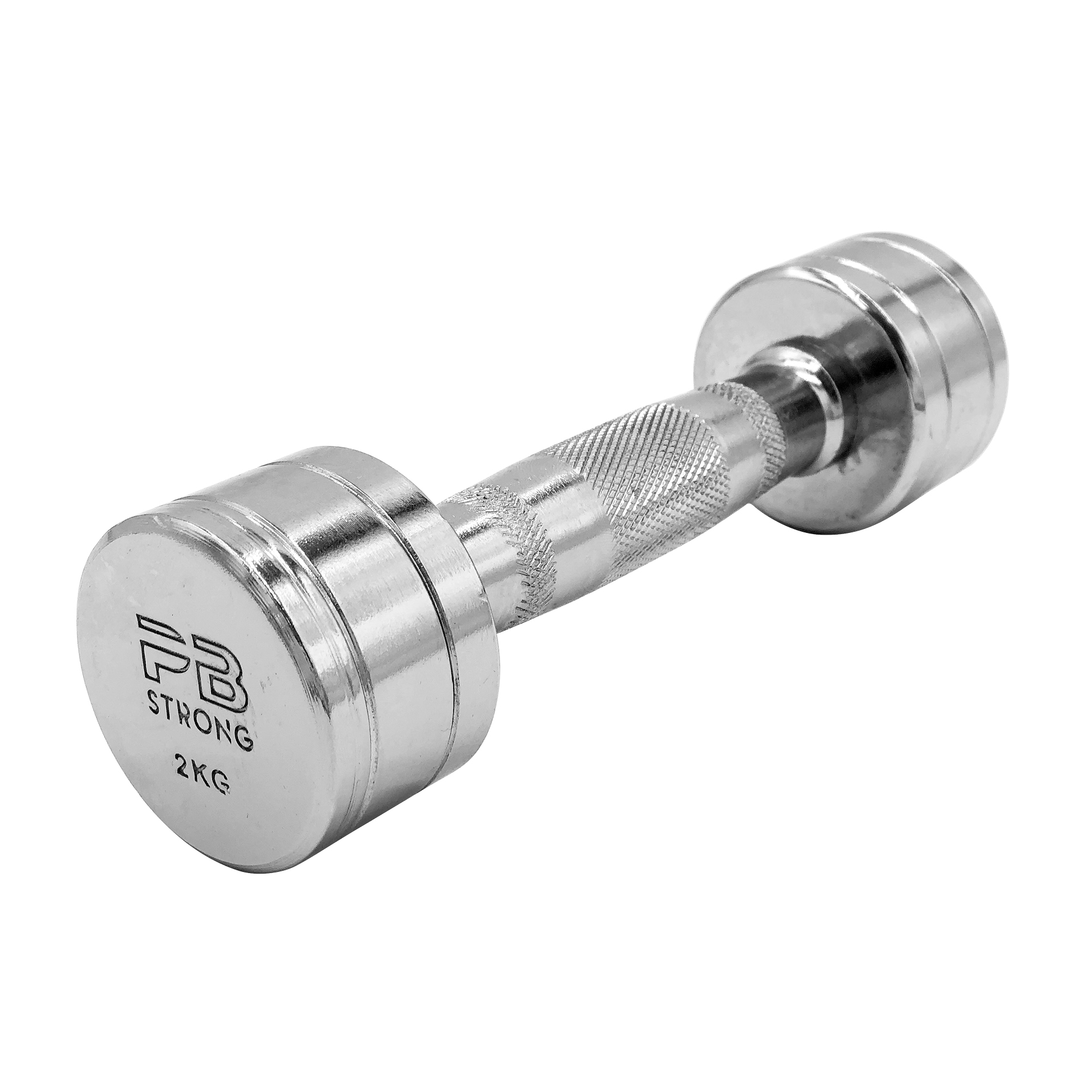 Haltère court PB Strong chromé 2 kg (pièce)