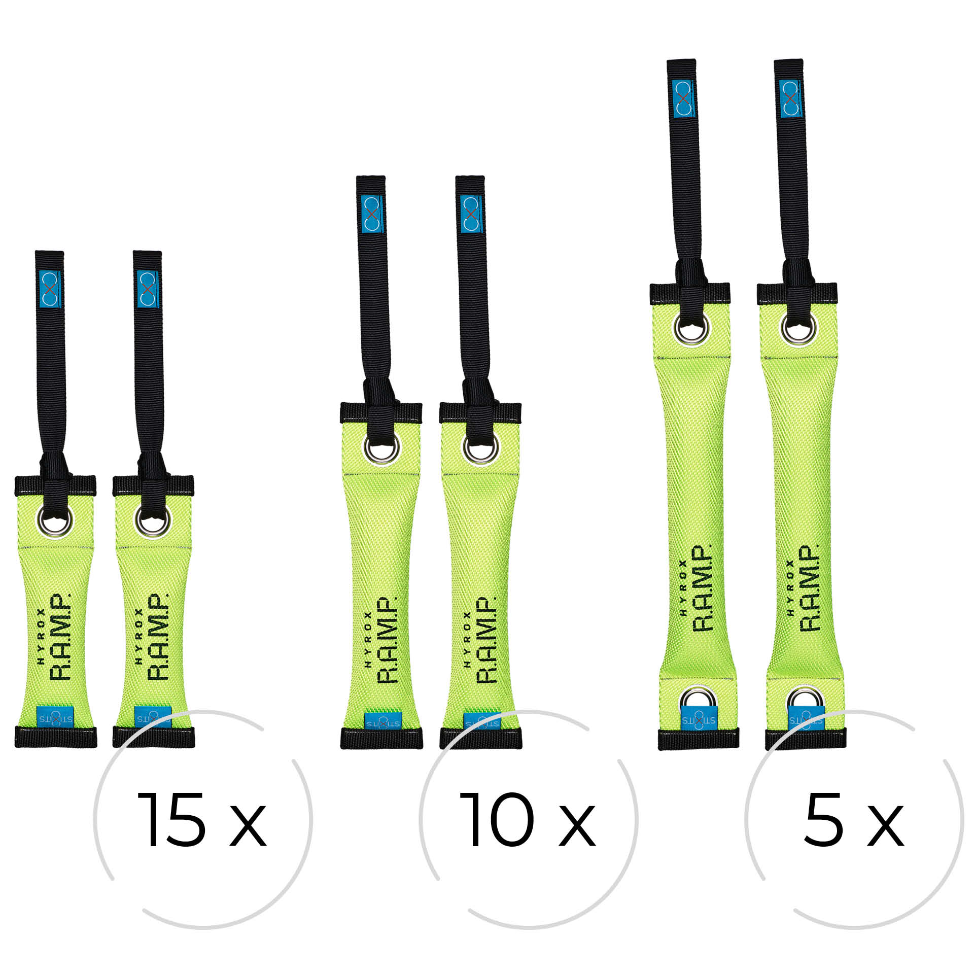 Kit de gym HYROX R.A.M.P. STIXITS, 30 (paires)