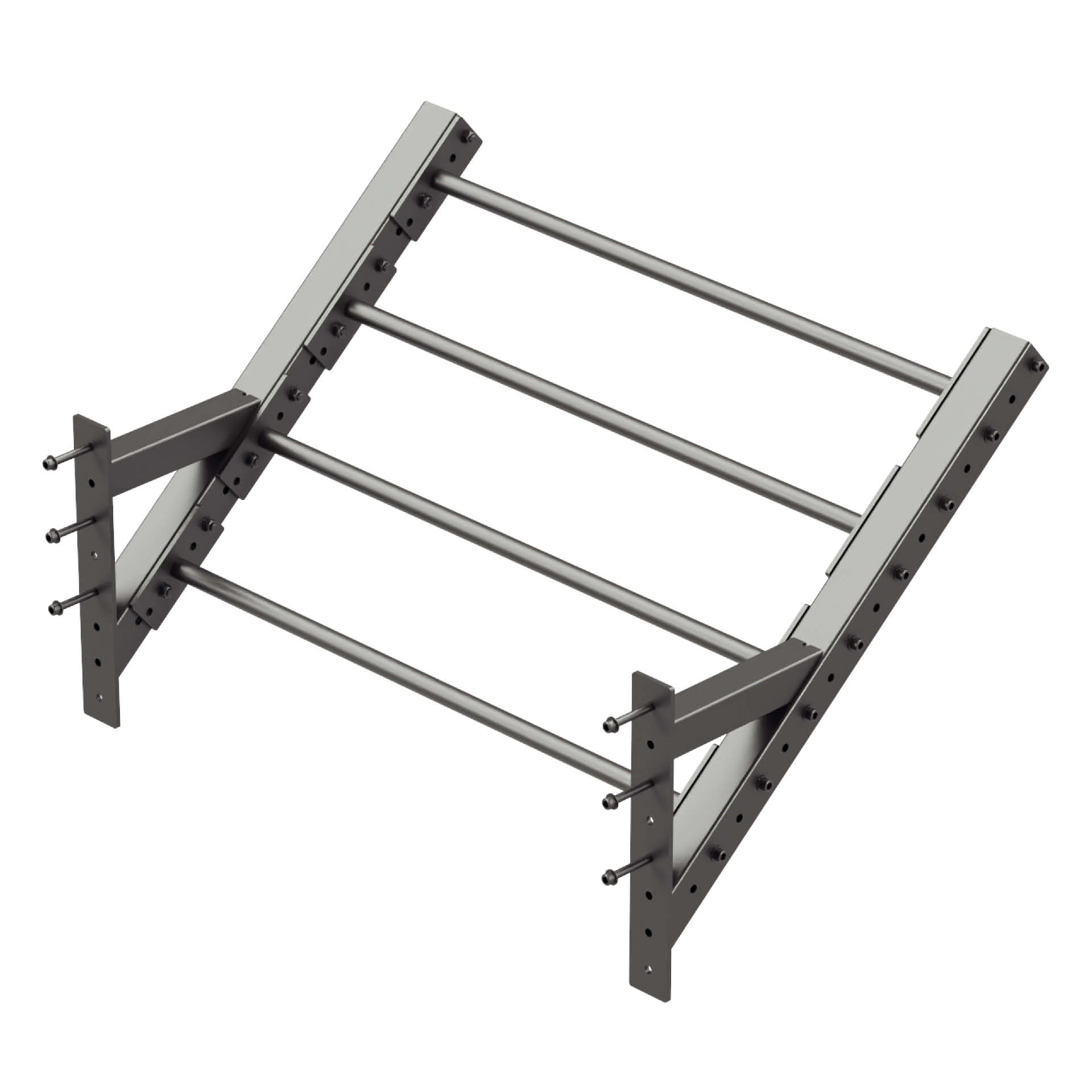 Perform Better Rig - Barre de traction suspendue « Flying Pull Up Bar » avec ailes décalées, échelle de suspension inclinée, 1,08 m (accessoire)