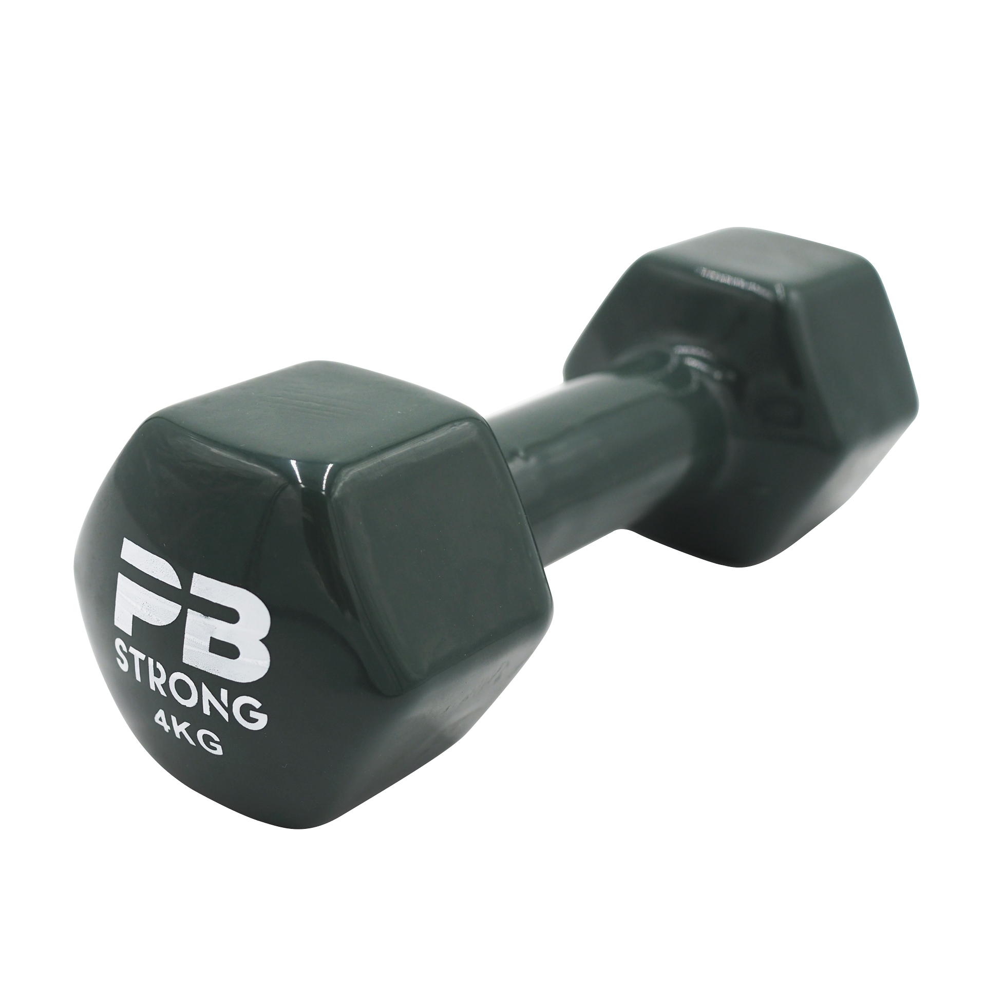Haltère PB Strong en vinyle, vert (à l'unité) 4 kg