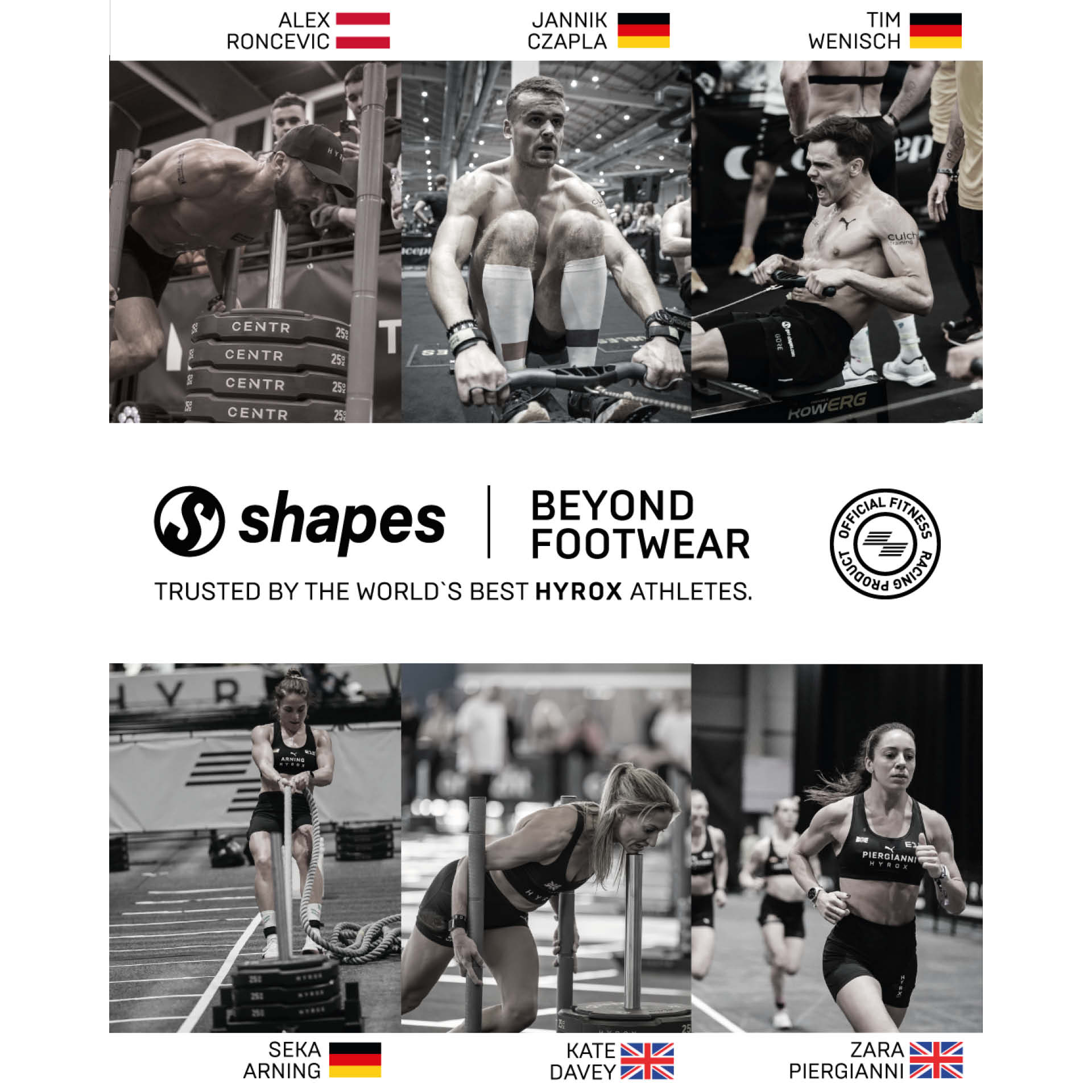 Shapes HYROX taille 9 EU 46-47 (paire)