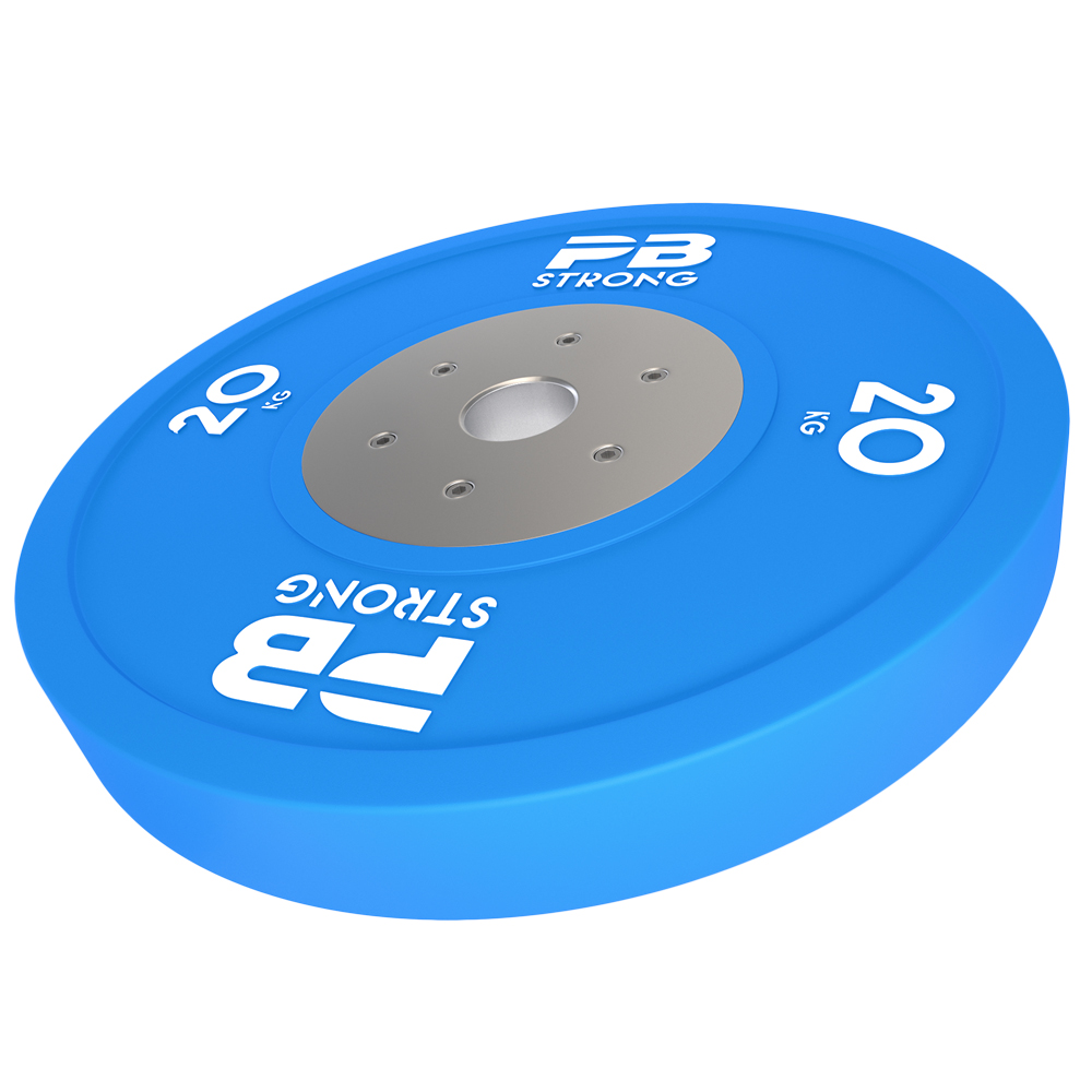 Disque d'haltère de compétition PB Strong (à l'unité) bleu 20 kg