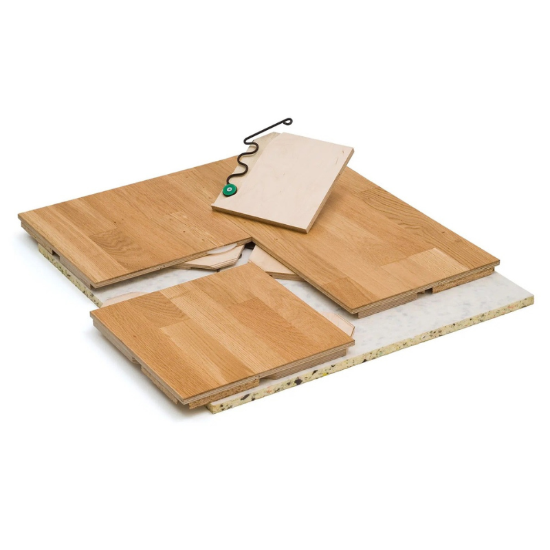 Parquet de sport mobile en bois massif - Chêne